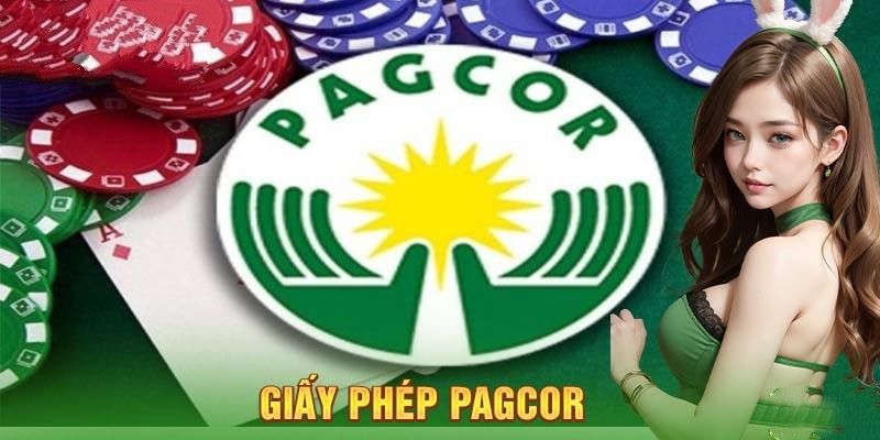 Chứng nhận hoạt động hợp pháp đến từ tổ chức PAGCOR 